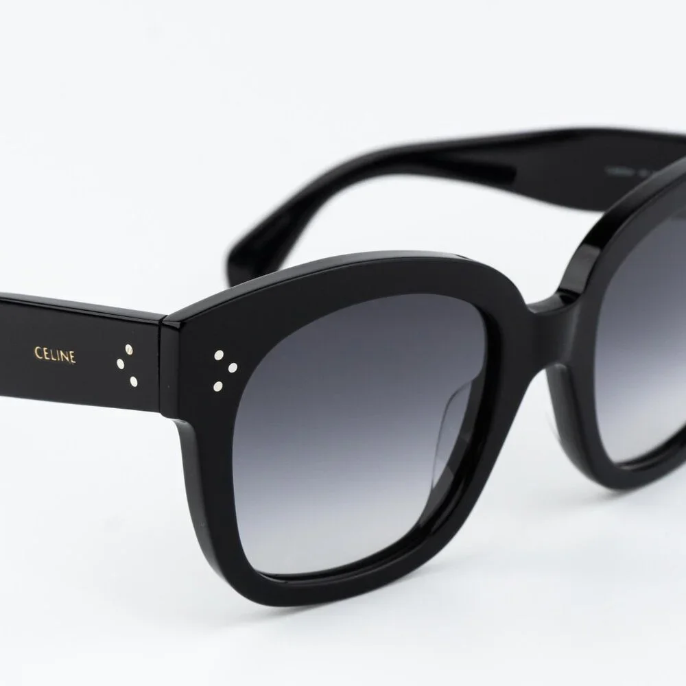 Celine 3 DOTS Women Sunglasses Black Grey Gradient Cl4002UN 01B NEW AUTHENTIC - Picture 6 of 13
